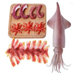 Decorative Flowers 1pc Simulation Squid Fillet Food PVC El Home Window Sea Cucumber Steak Bacon Props Dish Decoration Supplies Accessories