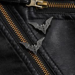 Brooches Dark Punk Style Enamel Pin Bat Badge Jewellery Gothic Badges Backpack Sweater For Kid Woman Halloween Gift Wholesale