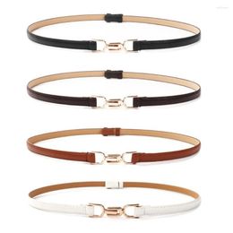 Belts Creative Metal Buckle Coat Dress Decoration Cloth Accessories Waist Band PU Leather Thin Belt Waistband