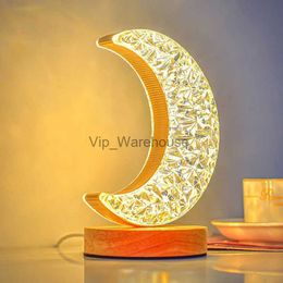 Table Lamps Table Lamp USB LED Moon Ambiance Dimmable Night Lights Luxury Living Room Desk Decor Bedroom Luminaire YQ231006