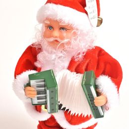 Christmas Decorations Christmas Decorations for Home Electric Music Santa Claus E-book Doll Children's Toys Year's Gift Navidad Natal 231005