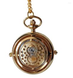 Pocket Watches (1182) 12pcs/lot Vintage Hourglass Watch Roman Numerals Accessories Strap Chain Pendant