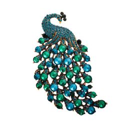 Designer Luxury Brooch Brook Colourful Peacock Brooch Animal Inlaid Diamond Women's Corsage Fashion Clothing Accessories Corsage