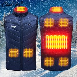 Men s Vests DIY Men USB Infrared 17 Heating Areas Vest Jacket Women Winter Electric Heated Waistcoat For Male Sports Hiking 6XL 231005