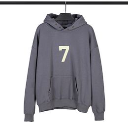 Mens Hoodie Design Hoodies For man women Boy Girl Flocking Letter 7 Print Sweatshirts Dress Jacket 100% Pure Cotton Casual Pullover Letter printing US Size Plus size