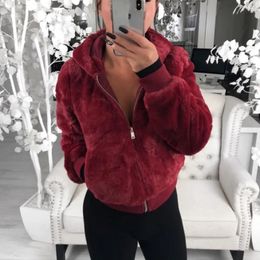 Women's Fur Faux Fur Women's Faux Fur Coat High-waist Hooded Fashion Cardigan Long-sleeved Loose Thin Faux Rabbit Fur Coat Jacket Women 231006