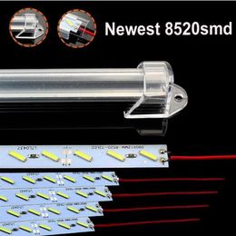 50cm 7020 led rigid strip DC12v led bar light U shape aluminium alloy shell under cabinet Milky Cover Transparent Cover299Z