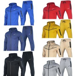 Mens Tracksuit Autumn Hooded Sportswear Women Long Sleeve Hoodie Pullover Pants Leggings 2 Piece Set Sweatsuit Brand Sport Suit 2X288F