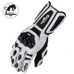 Ski Gloves Furygan AFS 10 motorcycle racing carbon Fibre leather gloves off-road mountain motorcycle gloves protective riding gloves 231005