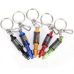 Keychains 2021 Car Turbo Tein JDM Damper Coilover Keychain Key Chain Rings Auto Accessories Pendant Keyholder Decal Keyrings Suspe223D