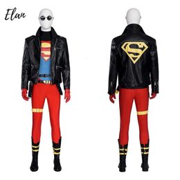 Disguise Kent Cosplay Costume Adult Man Superhero Costumes Super Suit Halloween Super Outfit Custom Size