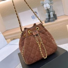 2023 Woman Frosted Bucket Bags designer bag crossbody shoulder bags luxury small string totes Gold Letters 5A