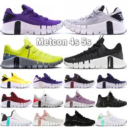 Free Metcon 4 5 Marathon Running Shoes Mens Womens Trainers Iron Grey Desert Sand University Gold Triple Black Leopard Outdoor Sneakers Size 36-45