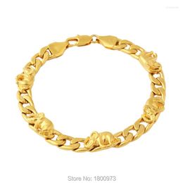 Link Bracelets Trendy Cute Elephant For Women Men Fashion Jewellery . Gold Colour ChainC Harm And Bangles