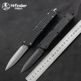 Hifinder Grid version M390 blade 7075 Aluminium handle Survival EDC Camping hunting outdoor kitchen tool key utility knife
