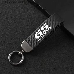 Key Rings High-Grade Leather Motorcycle keychain Horseshoe Buckle Jewellery for BMW GS R1200 R 1200 R1200 R1200GS R 1200GS GS ADV AdventureL231006