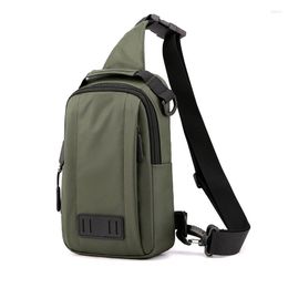 School Bags Waterproof Oxford Chest Bag Men's Shoulder High Quality Casual Male Backpack Multifuction Travel Men Cross Body