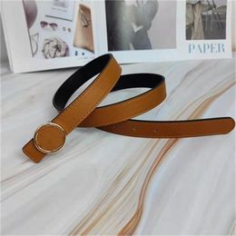 Brown designers belts trend fashion womens belt standard length gold letters fine leather ceinture for men and women 8 Colours smooth buckle luxurys belt 47