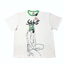 in stock White Green Colour 2022ss T-shirt Men Women High Quality Tops Tee Summer Style M-XL284E