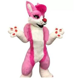 Festival Dress Long Plush Fursuit Mascot Costumes Carnival Hallowen Gifts Unisex Adults Party Games Outfit Holiday Celebration Cartoon Character Outfits