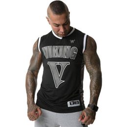 Summer Mesh Tank Tops Mens Fashion Trend Clothing Stringer Bodybuilding Fitness Absorb Sweat Breathe ly Men Tanks Singlets219v