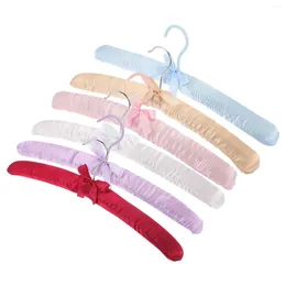 Hangers Hanger Padded Sweater Clothes Clothing Satin Shoulder Garment Suit Socks Shirt Wardrobe Scarf Trousers Pant Wide Tra