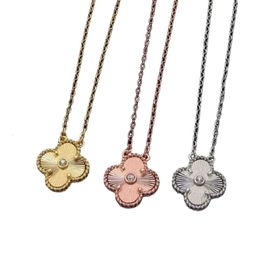 Van-Clef & Arpes Necklace Designer Jewellery Women Original Quality Luxury Necklace Four-leaf Clover Necklaces Womens Fashion 18K Gold Necklace Jewellery With Diamond