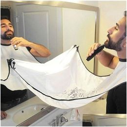 Aprons Shaving Apron For Man Beard Care Bib Face Shaved Hair Adt Bibs Shaver Cleaning Hairdresser Gift Clean Drop Delivery Home Gard Dhvi2