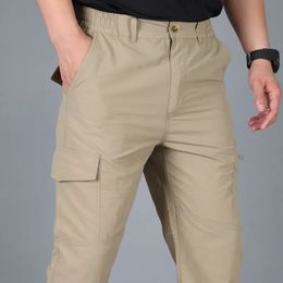 Men's Pants Casual Summer Cargo Pants Men Multiple Pocket Tactical Pants Male Military Trousers Waterproof Quick Dry Plus Size S-5XL Pant 231005