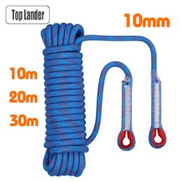 Climbing Ropes 10m 20m 30m 10mm Climbing Rope Static Rock Tree Wall Climbing Equipment Gear Outdoor Survival Fire Escape Car Rescue Safety Rope 231005