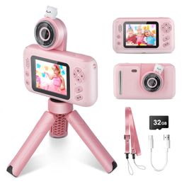 Camcorders Cute Children Kids Camera Educational Toys Video Recorder 24 Inch Ips HD Screen Child camera for Birthday Gift 231006