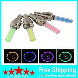 500pcs lot Firefly Spoke LED Wheel Valve Stem Cap Tyre Motion Neon Light Lamp For Bike Bicycle Car Motorcycle Selling by youmytop2522