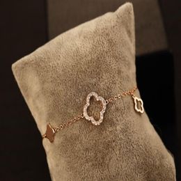Fashion Metal Gold Plated Diamante Charm Bracelets & Bangles For Women Elegant Bracelet Female Ladies Fine Jewelry262l