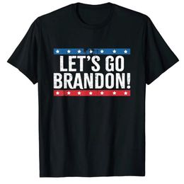Men's T-Shirts Unisex 100% Cotton Lets Go Brandon Let's Funny Men Vintage Novelty Oversized T-Shirt Women Casual Tee277G