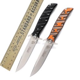 HOKC Folding Knife G10 Handle Hunting Knife Emergency Defence Outdoor Defence Tactical Knife Travel Field Survival Flipper Knives Tools 420