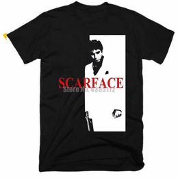 Men's T-Shirts Scarface Movie Homme Hip Hop Clothing Tshirts 3D Print T Shirt O Neck Shirts Mens Tops297A
