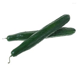 Decorative Flowers Lifelike Artificial Cucumber Simulation Fake Vegetable Po Props Home Kitchen Decoration Kids Teaching Toy