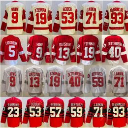 Reverse Hockey 23 Lucas Raymond Jerseys 57 David Perron 93 Alex DeBrincat 53 Moritz Seider 59 Tyler Bertuzzi 71 Dylan Larkin 40 Henrik Zetterberg 91 Sergei Fedorov