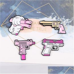 Pins Brooches Pins Brooches Creative Cartoon Pink Enamel Brooch Cute Metal Badge Girl Clothes Accessories Funny Jewellery 1 51Dr E3 Dro Dhx4Y