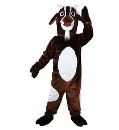 Professional Goat Mascot Costume Adult Cartoon Character Outfit Suit Group Photo Big Party