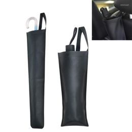 Interior Accessories Car Umbrella Storage Bag Multiful Leather Long Handle Hook Type Seat Rear Rainproof Cover 1PC