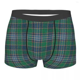 Underpants Men's Plaid Underwear Retro Colour Novelty Boxer Briefs Shorts Panties Homme Soft S-XXL