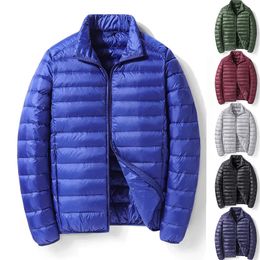 Winter Lightweight Down Jacket for Mens Short and Versatile Thin White Duck Downs Jackets for Men and Women in Large Sizes