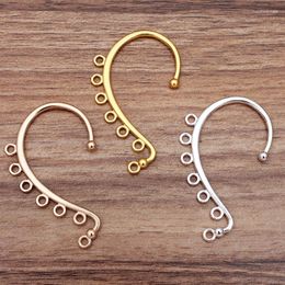 Hair Clips 10pcs Hand DIY Earhook Accessories Earring High Grade Clasps Hooks Retaining Jewelry Making Copper Crossest 60x36mm