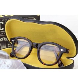 Sunglasses Frames Johnny Depp Lemtosh Eyeglasses Man Myopic Optical Glasses Clear Len Luxury Brand Vintage Acetate Round With Box 231005