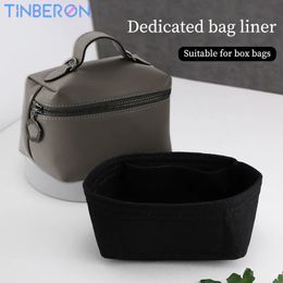 Cosmetic Bags Cases TINBERON Make Up Bag Suitable For Box Bag Liner Cosmetic Bag Black Felt Cloth Insert Bag Organizer Travel Storage Bags Organizer 231006