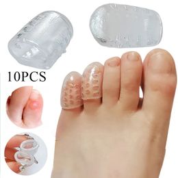 Foot Care 10Pcs Silicone Toe Caps AntiFriction Breathable Protector Prevents Blisters Cover Protectors 231006