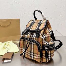 Totes Luxurys designer bag highest quality designer backpack and women backpack classic vintage plaid large capacity schoolbag backpackblieberryeyes