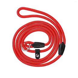 Dog Collars POPETPOP Training Leash Walking Puppy Nylon Rope Pet Supply (Red)