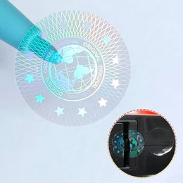 Other Decorative Stickers The Round Transparent Sticker Tamper evident Labels High Security Stickers Void Label Warranty seal Holographic Stickers 0.8inch 231005